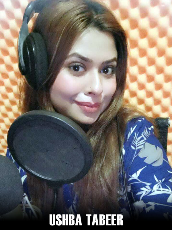 USHBA TABEER ushba-tabeer-vo-artist-kj-productions-best-dubbing-studios-in-pakistan